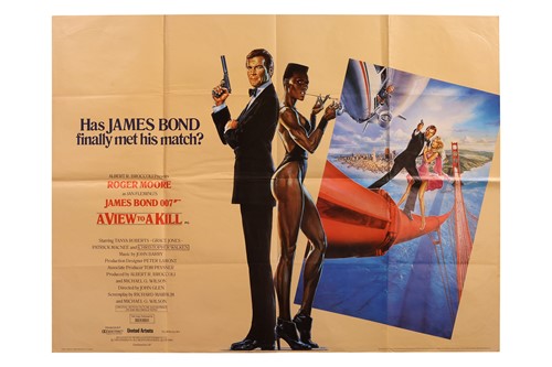 Lot 89 - James Bond A View to Kill (1985) British Quad,...