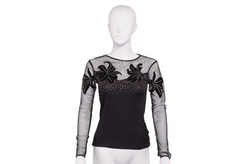 Lot 295 - Susan George – Coast black evening top,...