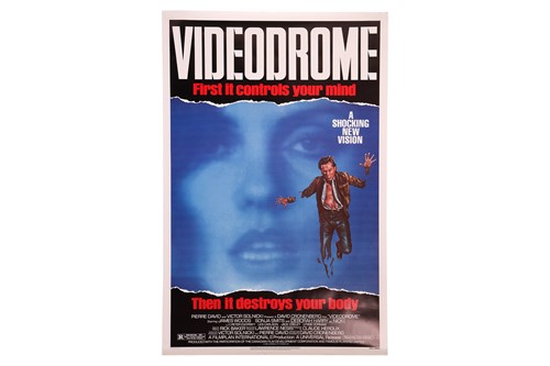 Lot 35 - Videodrome (1983), US 1 Sheet, 41 x 27 inches,...