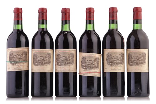 Lot 259 - Six bottles of 1980 Chateau Lafite Rothschild...