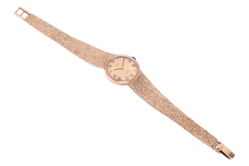 Lot 255 - A Glycene 9ct Ladies Wristwatch Year: 1970s...