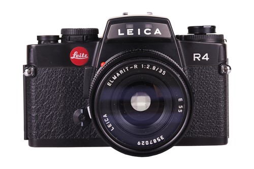 Lot A Leica R4 camera, black, 1983, serial number...