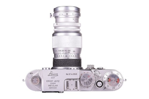 Lot 140 - An Ernest Leitz Wetzlar Leica IIIf 35mm...