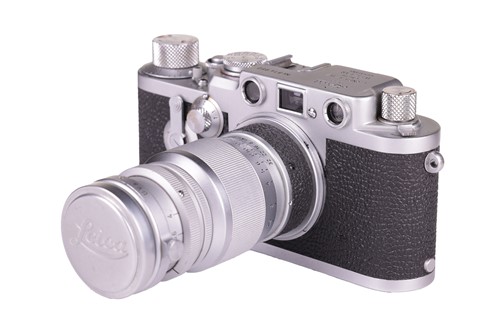 Lot 140 - An Ernest Leitz Wetzlar Leica IIIf 35mm...