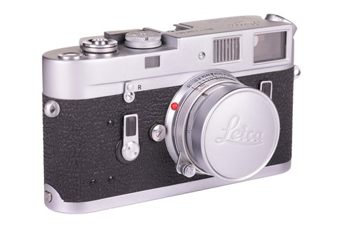 Lot A Leica M4 Rangefinder Camera,1970, chrome,...