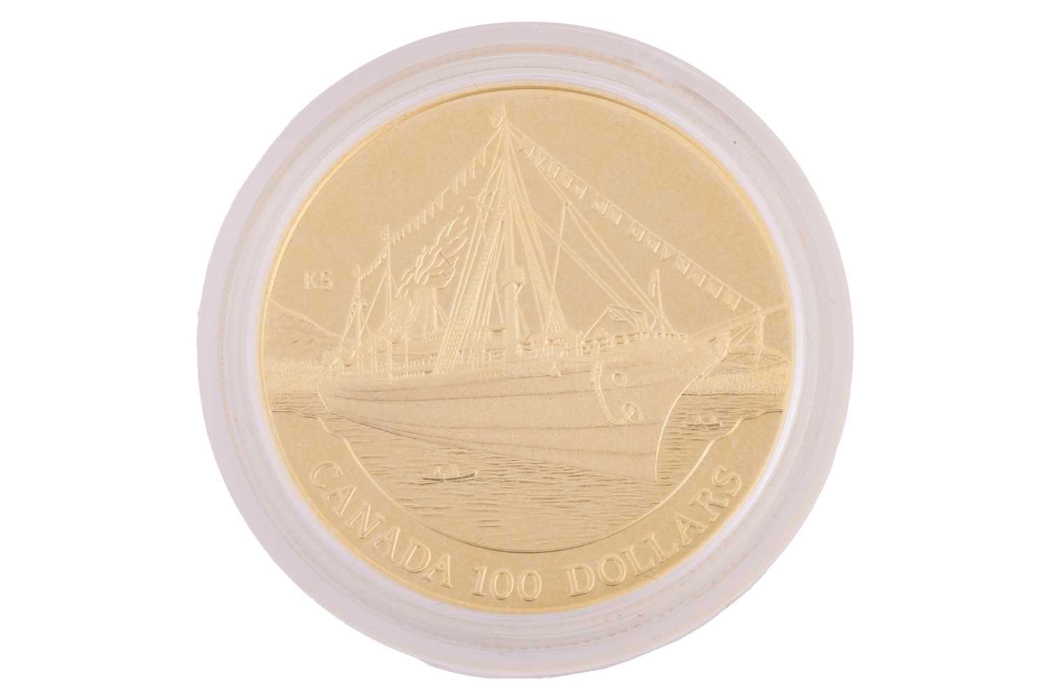 Lot 82 - Royal Canadian Mint, 1991 $100 1/4ozt fine...