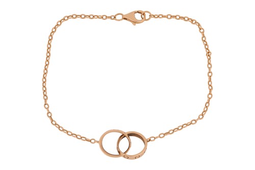 Lot Cartier- a 'LOVE' chain bracelet in 18ct...