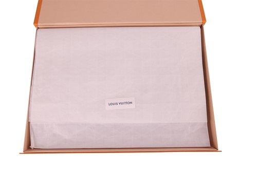 Lot 11 - Louis Vuitton - a large reverse dots denim...
