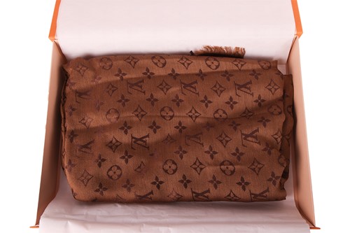 Lot 11 - Louis Vuitton - a large reverse dots denim...