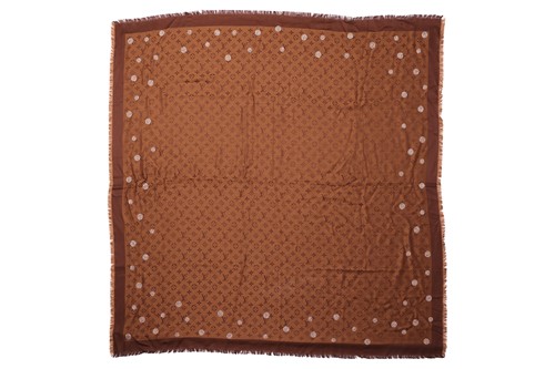 Lot 11 - Louis Vuitton - a large reverse dots denim...
