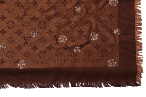 Lot 11 - Louis Vuitton - a large reverse dots denim...