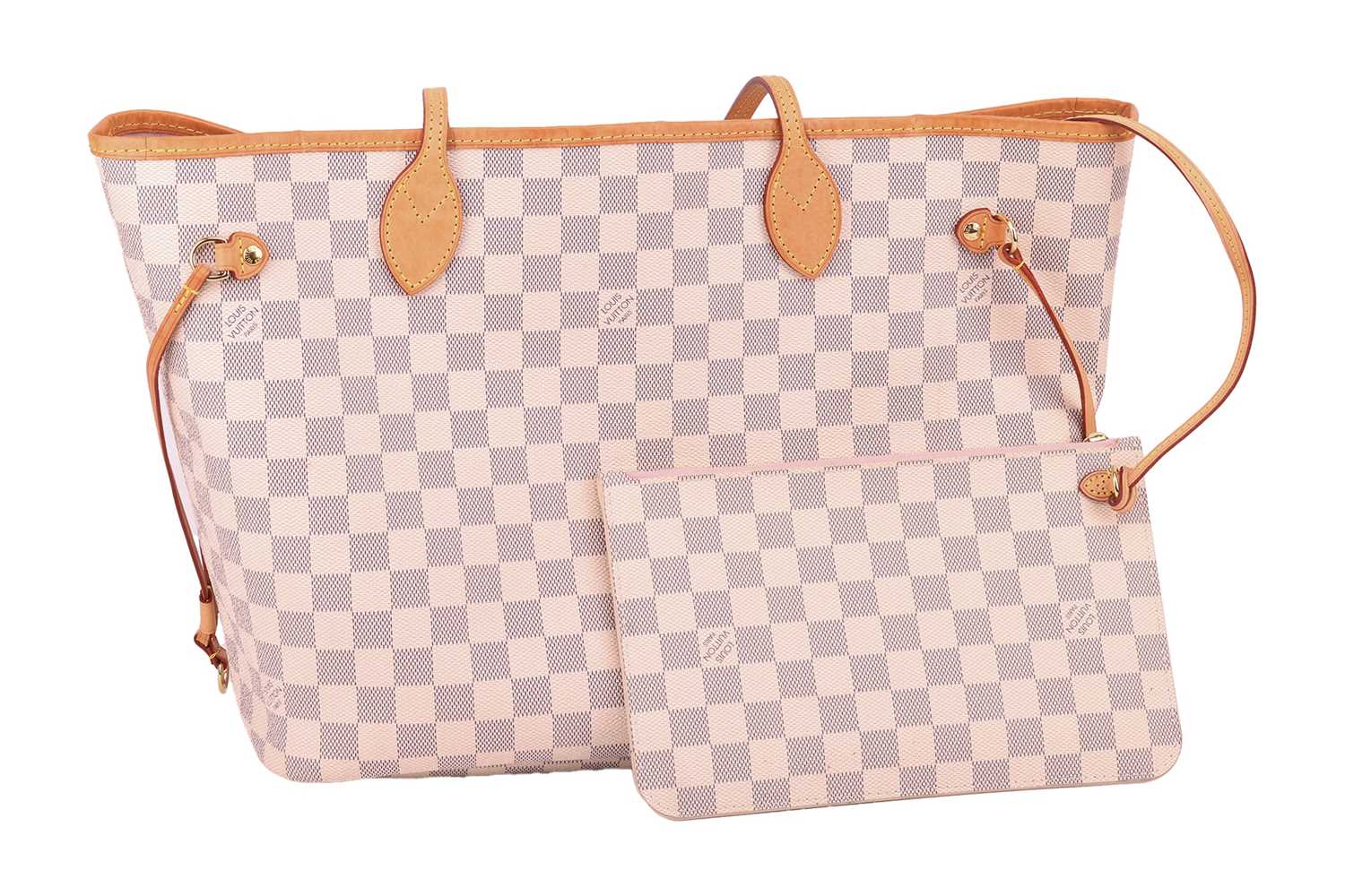 Lot 181 - Louis Vuitton - a Neverfull MM tote bag in...