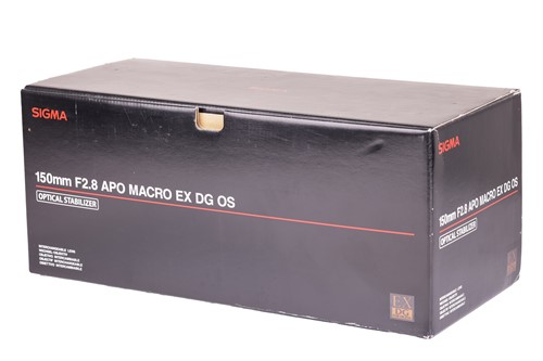 Lot 151 - A Sigma 150mm F2.8 APO Macro EX DG OS Optical...
