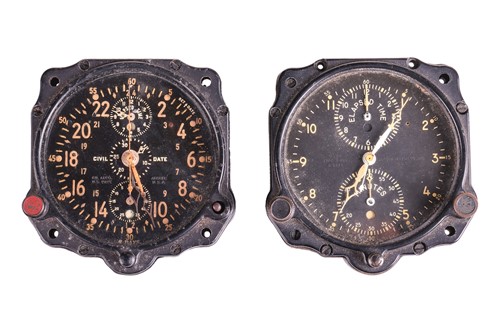 Lot 189 - A U.S. Navy military aviation clock, by the...