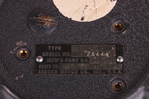 Lot 189 - A U.S. Navy military aviation clock, by the...