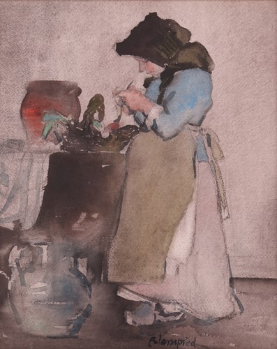 Lot 10 - Edmund Blampied (British 1886-1966) Peeling...