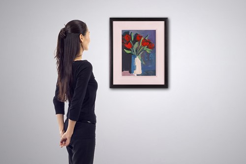 Lot 78 - Brian Ballard (British b. 1943) Red Tulips...