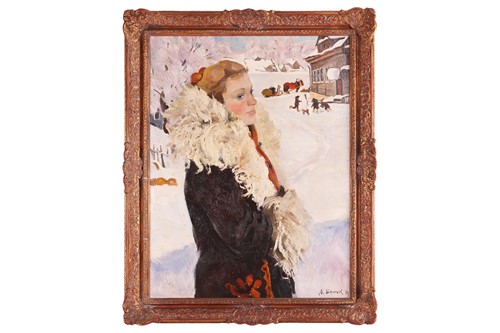Lot 20 - Andrei Bliok (Russian b.1946) Half-length...