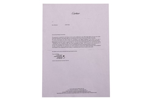 Lot 260 - A Cartier Panthere 18 Carat Ladies Wristwatch...