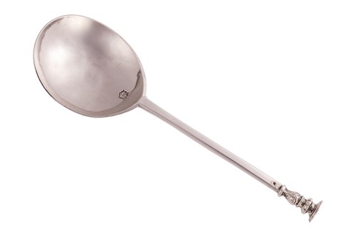 Lot 304 - A Charles II Seal Top Spoon; the fig-shaped...