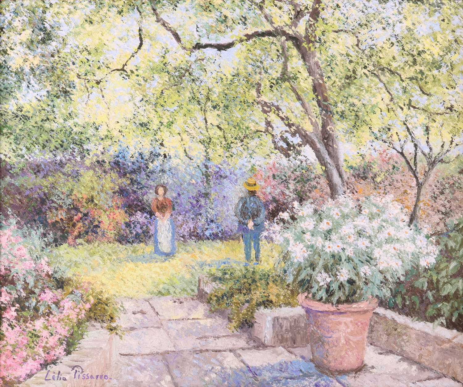 Lot 4 - Léila Pissarro (French, b. 1963) 'Le Jardin de...