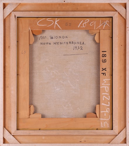 Lot 100 - Mario Bionda (Italian 1913-1985) Notte...