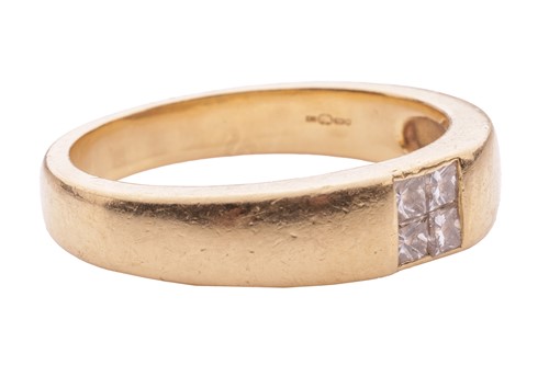 Lot 58 - A gentleman’s diamond set band ring, estimated...