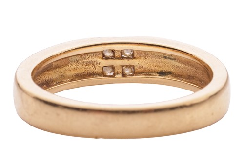 Lot 58 - A gentleman’s diamond set band ring, estimated...