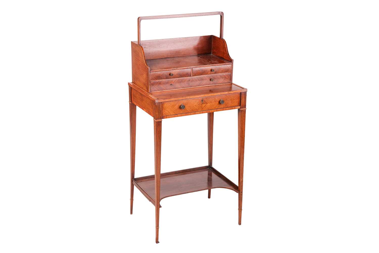 Lot 98 - A George III rosewood Cheveret desk, in the...