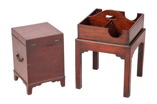 Lot 99 - An unusual George III mahogany 'Butler's...