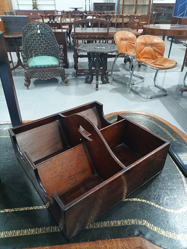 Lot 99 - An unusual George III mahogany 'Butler's...