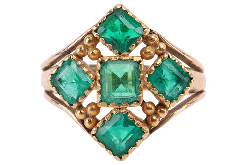 Lot 103 - A 19th century Spanish Colonial style emerald...