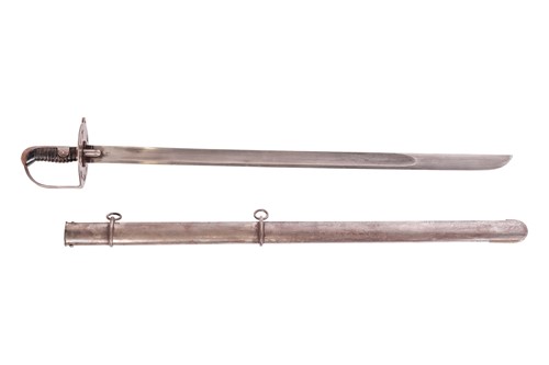 Lot 184 - A 1796-type heavy trooper's sword and scabbard,...