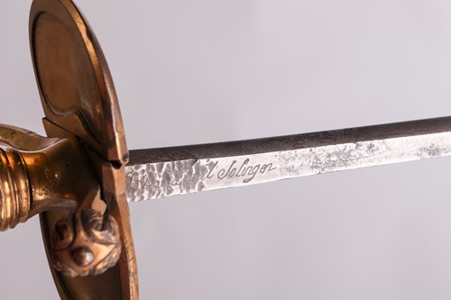 Lot 158 - A 1796 type Infantry spadroon and scabbard,...