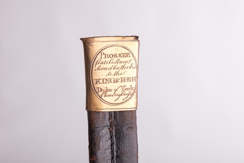 Lot 158 - A 1796 type Infantry spadroon and scabbard,...