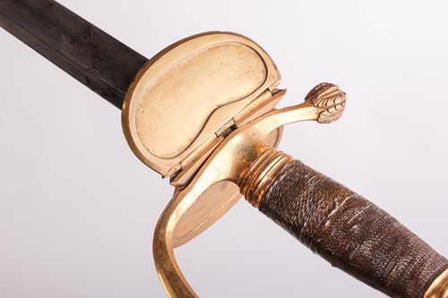 Lot 158 - A 1796 type Infantry spadroon and scabbard,...