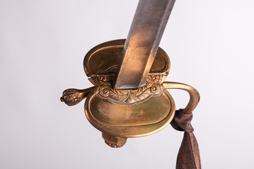 Lot 158 - A 1796 type Infantry spadroon and scabbard,...