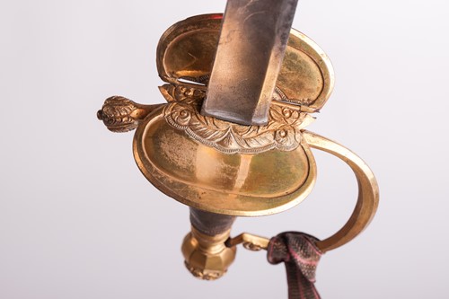 Lot 158 - A 1796 type Infantry spadroon and scabbard,...