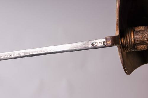 Lot 166 - A Royal Navy 1822 type officers dress sword...