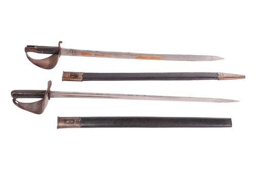 Lot 175 - An 1859 type Naval cutlass/bayonet and (later)...