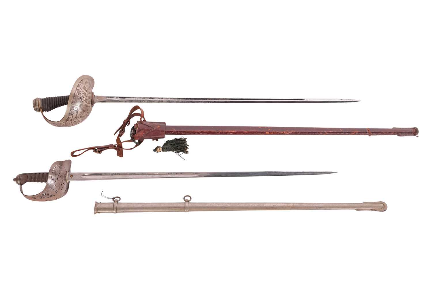 Lot 157 - A Victorian 1897-type officer's sword and...