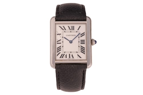 Lot 309 - Cartier Tank Solo Reference: 3169 Serial:...