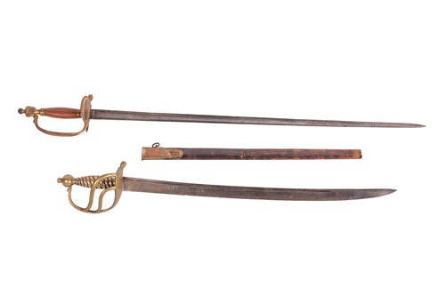 Lot 182 - A George III, 1751 type hanger (no scabbard),...