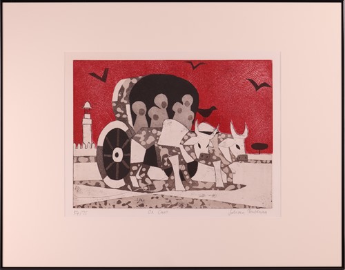Lot 71 - Julian Trevelyan (British 1910-1988) Ox Cart...