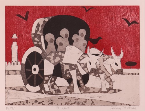 Lot 71 - Julian Trevelyan (British 1910-1988) Ox Cart...