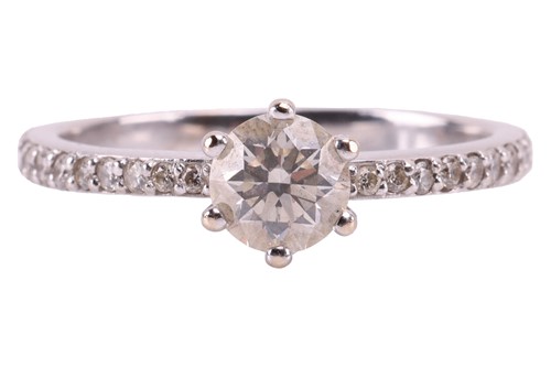 Lot 20 - A diamond engagement ring, with approximately...