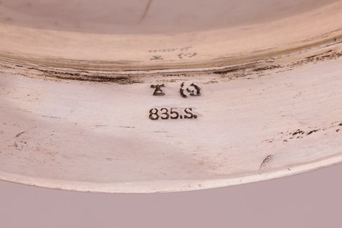 Lot 361 - Two German scalloped dishes, by Wilkens M.H. &...