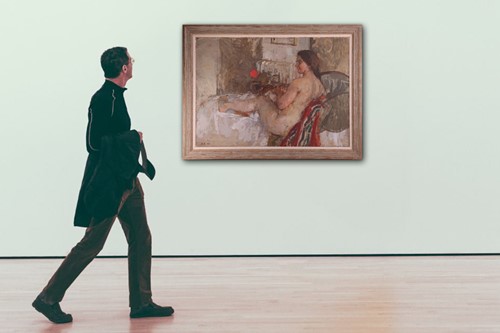 Lot 89 - Bernard Dunstan (British 1920-1917) Reclining...