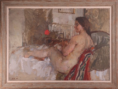 Lot 89 - Bernard Dunstan (British 1920-1917) Reclining...