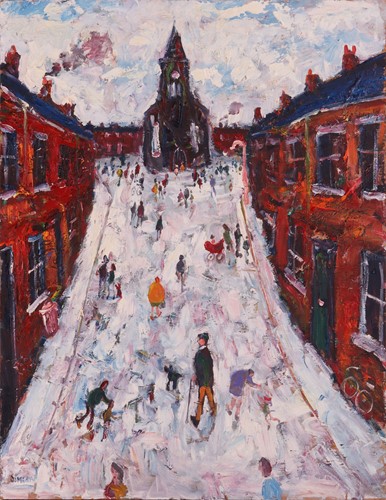 Lot 13 - Simeon Stafford (British b.1956) Sunday School,...